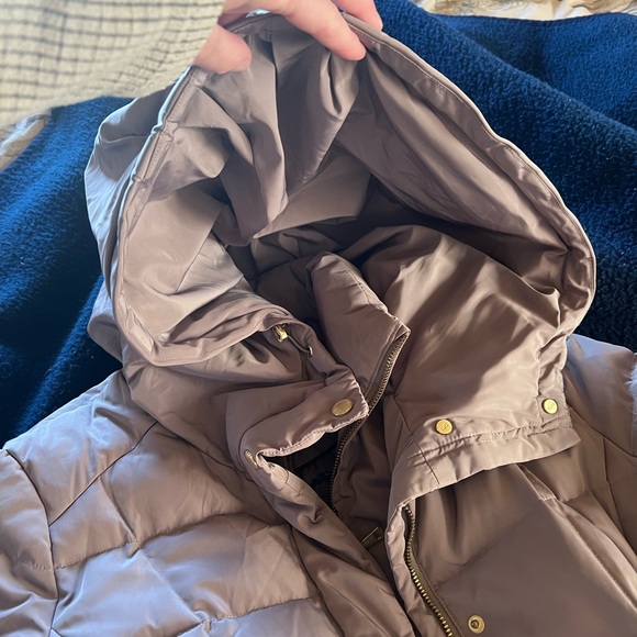 Cole Haan Women's 32" Signature Hooded Taffeta Down Coat - Picture 7 of 11